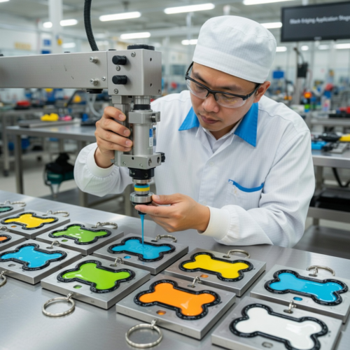 Bone-Shaped Silicone Dog Tag for Wholesale