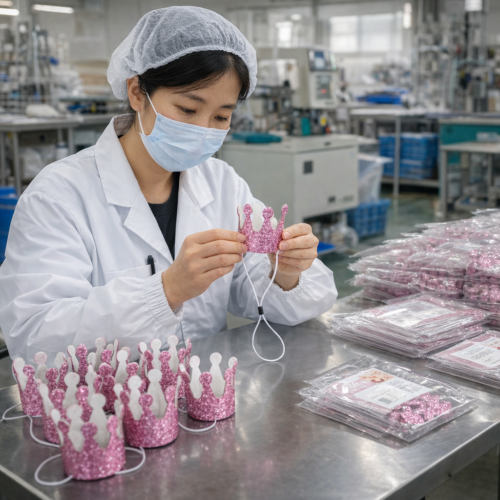 Custom Dog Birthday Crown with Glitter Nonwoven Finish