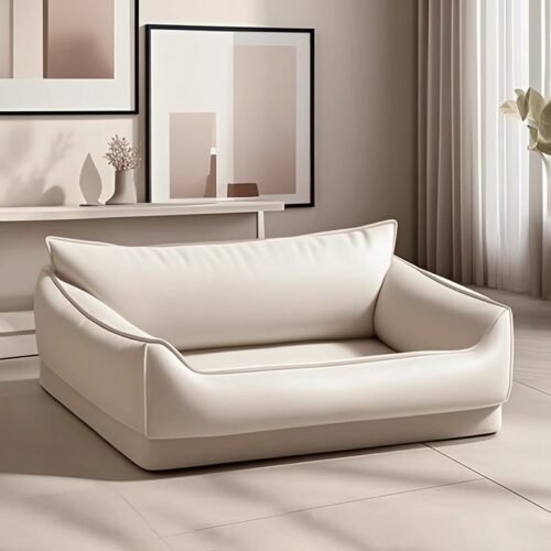 Fabric Dog Sofa Bed with Thick Backrest for Wholesale