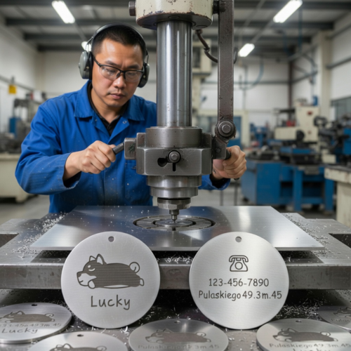 Laser Engraved Stainless Steel Dog Tags for Wholesale