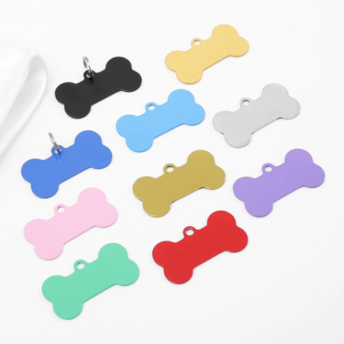 Laser Engraved Stainless Steel Dog Tags for Wholesale