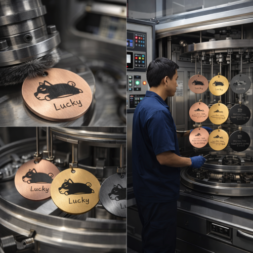 Laser Engraved Stainless Steel Dog Tags for Wholesale