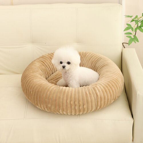 round dog bed