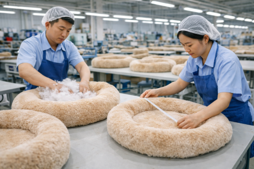 Plush Donut Dog Bed for Wholesale