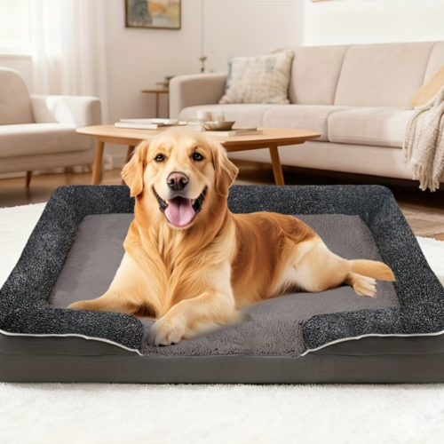 square dog bed