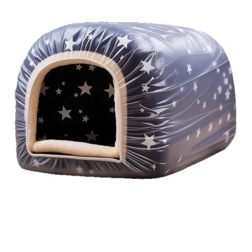 Semi-Enclosed Dog Cave Bed for Wholesale