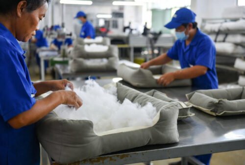 Wholesale Bolster Dog Bed in Oxford Cloth