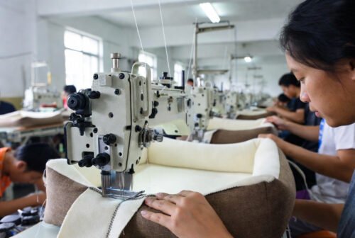 Wholesale Bolster Dog Bed in Oxford Cloth