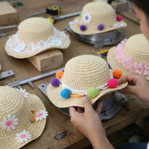 Wholesale Dog Straw Hat in Straw Weave