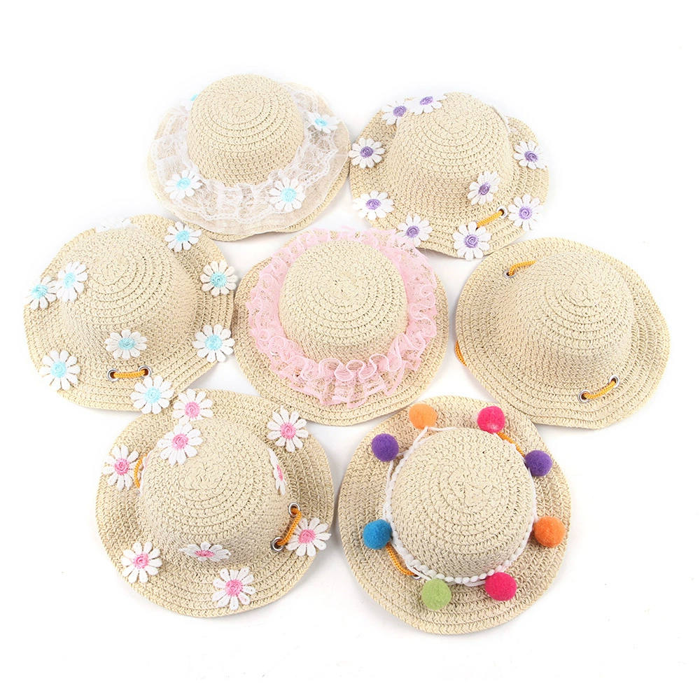 Wholesale Dog Straw Hat in Straw Weave