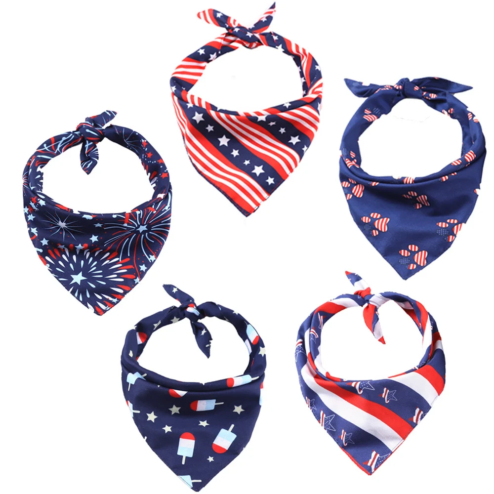 4th of july dog bandana