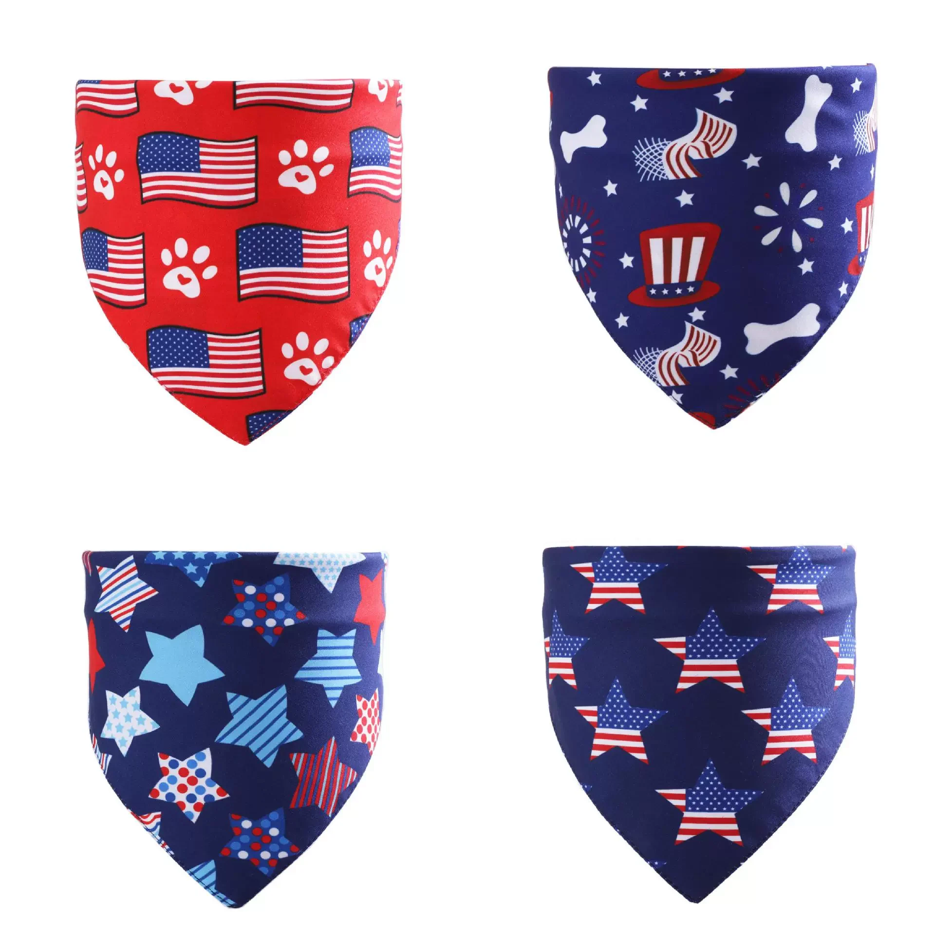 4th of july dog bandana