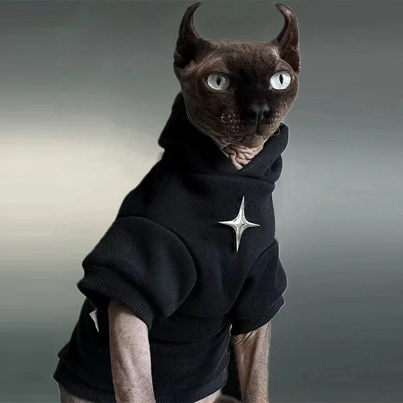 Black Cat Hoodie - Image 4