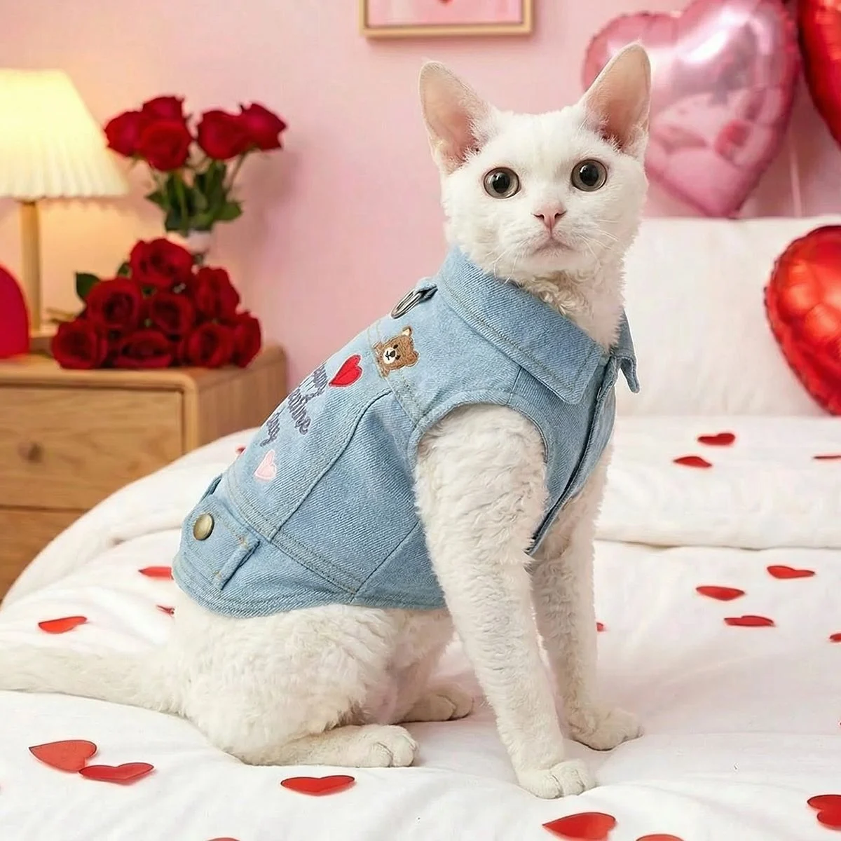 Cat Denim Jacket
