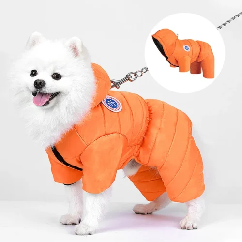 Dog Puffer Jacket With Hood