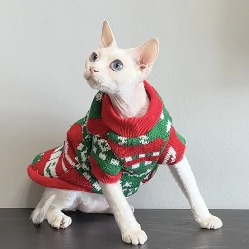 Hairless Cat Christmas Sweater
