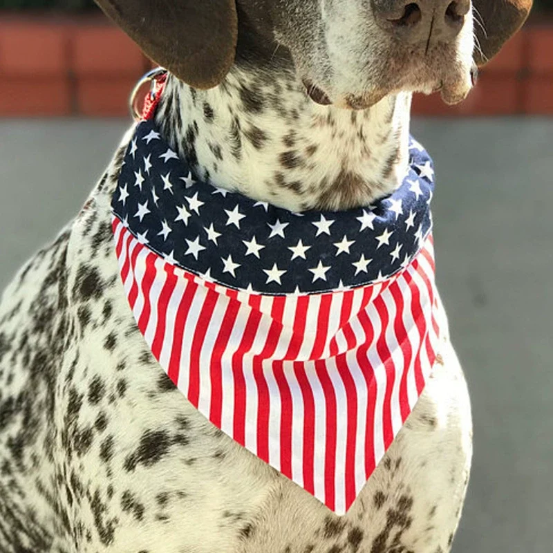 american flag dog bandana