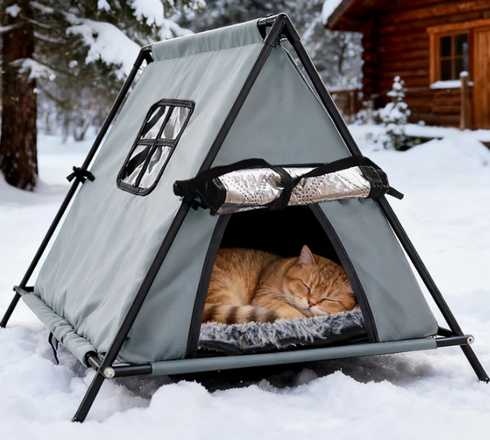 cat tent bed