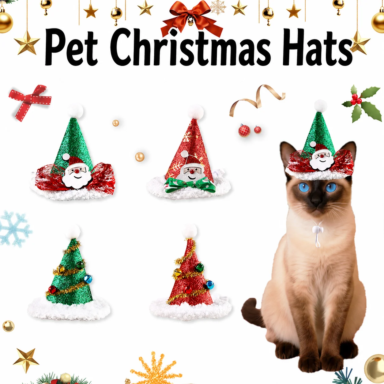 christmas cat hat
