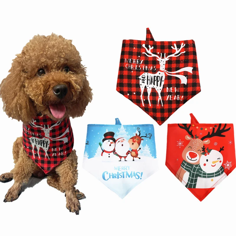 christmas dog bandana
