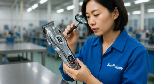 <div class="product-content"> <section> <h2>Product Overview & Key Advantages</h2> <p>The <strong>dog hair trimmer</strong> is a rechargeable electric grooming device constructed with stainless steel components and equipped with a digital power indicator. It supports USB charging from laptops, adapters, and power banks, making it suitable for pet retailers, e-commerce sellers, brand owners, and wholesale distributors seeking reliable tools for pet grooming supply chains. By maintaining consistent performance across batches, the tool helps wholesalers improve inventory turnover and allows retailers to offer a functional <strong>pet dog cat hair trimmer clipper</strong> that addresses common grooming needs for various coat types. The design delivers operational efficiency that supports lower replacement frequency for businesses while enabling smooth grooming sessions that reduce pet discomfort and provide owners with practical at-home care options that encourage product loyalty and repeat business.</p> <ul> <li>The stainless steel construction provides corrosion resistance and structural stability that supports repeated use in commercial environments. This material choice contributes to extended operational lifespan, helping businesses reduce replacement costs and maintain steady supply availability. For retailers, the durable build translates to fewer returns from wear-related issues, while pets experience consistent cutting action that minimizes skin irritation during grooming. Pet owners benefit from a dependable tool that delivers convenient maintenance routines, supporting higher satisfaction rates and improved retail sell-through for grooming product categories.</li> <li>Precision blades deliver effective cutting performance suitable for different coat lengths and textures, including applications requiring a best clipper blade for matted dog hair. The design allows controlled trimming that limits pulling sensations, which supports pet comfort during sessions and helps owners complete grooming tasks with reduced stress. Businesses gain from faster service times that increase daily capacity in pet stores, while the reliable function supports brand differentiation and contributes to stronger customer retention through visible grooming results that encourage accessory purchases.</li> <li>The integrated digital display shows real-time battery status to prevent interruptions during use, paired with USB recharge compatibility across multiple power sources. This functionality offers flexibility for mobile operations and retail settings, reducing downtime and supporting efficient workflow for wholesalers and sellers. The feature adds practical value for end users by enabling convenient recharging without specialized equipment, which increases perceived utility and supports higher conversion rates for online listings of hair clipper for dogs online.</li> <li>Compact dimensions and 300g weight create balanced handling characteristics that limit operator fatigue during extended grooming periods. The form factor fits easily into display setups and storage systems, improving retail presentation and wholesale logistics efficiency. This physical profile supports higher productivity in professional environments while providing pet owners with an easy-to-store device that promotes regular grooming habits and reinforces positive experiences with the product line.</li> <li>Uniform production standards ensure batch-to-batch consistency that aligns with bulk procurement requirements for distributors and brand developers. The resulting reliability helps maintain quality expectations across large orders, supporting stable wholesale relationships and reduced inspection overhead. Retailers benefit from dependable stock that minimizes shelf gaps, while the performance consistency helps build trust that drives higher average order values when positioned alongside complementary grooming items.</li> </ul> </section> <section> <h2>Manufacturing Process</h2> <p>Production of the <strong>dog hair trimmer</strong> starts with selection of stainless steel for the housing and blade components. Blades are formed through stamping and forging to establish accurate tooth geometry and acute cutting angles, followed by heat treatment to enhance hardness and precision grinding plus polishing to achieve smooth edges. Housing parts are machined to specified tolerances before assembly of the motor, rechargeable battery unit, digital display module, and switching mechanisms. Multiple equipment options including CNC machining stations and automated assembly systems are supported to accommodate varying production volumes while maintaining dimensional accuracy and functional alignment. Each stage includes inspection for blade sharpness, electrical performance, and structural integrity to verify that every unit meets operational requirements before final packaging. These controlled steps produce consistent output that supports reliable wholesale delivery schedules and reduces variability that could lead to field performance issues.</p> <h3>Visual Manufacturing Process</h3> <p>Below are real production step photos of our dog hair trimmer. Each step is executed with strict quality control to ensure consistent quality for wholesale partners.</p> <div class="manufacturing-visuals"> <div class="manufacturing-step" style="margin-bottom: 40px;"> <img data-src="product_images/dog_hair_trimmer_Manufacturing_Process_1.png" alt="Manufacturing Step 1" style="width:100%; max-width:800px; height:auto; display:block; margin:0 auto 15px;"> <p><strong>This is our precision stamping process where skilled technicians form exact tooth geometry on stainless steel blades ensuring consistent sharpness and reliable performance for wholesale dog hair trimmers.</strong></p> </div> <div class="manufacturing-step" style="margin-bottom: 40px;"> <img data-src="product_images/dog_hair_trimmer_Manufacturing_Process_2.png" alt="Manufacturing Step 2" style="width:100%; max-width:800px; height:auto; display:block; margin:0 auto 15px;"> <p><strong>This is our expert grinding and polishing stage where technicians refine forged blades to create smooth cutting edges delivering superior quality control and batch consistency for wholesale reliability.</strong></p> </div> <div class="manufacturing-step" style="margin-bottom: 40px;"> <img data-src="product_images/dog_hair_trimmer_Manufacturing_Process_3.png" alt="Manufacturing Step 3" style="width:100%; max-width:800px; height:auto; display:block; margin:0 auto 15px;"> <p><strong>This is our meticulous assembly operation integrating the motor rechargeable battery and digital display into stainless steel housing to guarantee precision and dependable function across all wholesale orders.</strong></p> </div> <div class="manufacturing-step" style="margin-bottom: 40px;"> <img data-src="product_images/dog_hair_trimmer_Manufacturing_Process_4.png" alt="Manufacturing Step 4" style="width:100%; max-width:800px; height:auto; display:block; margin:0 auto 15px;"> <p><strong>This is our detailed quality inspection where specialists verify blade sharpness and electrical performance on each completed unit upholding strict standards for wholesale consistency and product reliability.</strong></p> </div> </div></section> <section> <h2>Application Scenarios</h2> <ul> <li>Pet stores incorporate the <strong>dog hair trimmer</strong> into in-store grooming stations where its rechargeable design and clear battery display enable continuous service without frequent recharging. The tool helps increase client throughput while delivering grooming results that pet owners associate with professional care, supporting higher service revenue and stronger in-store product recommendations for related accessories.</li> <li>E-commerce sellers feature this <strong>best dog hair clipper</strong> in dedicated grooming categories or bundled with shampoos and brushes, leveraging the USB charging versatility and compact size to appeal to home users. The practical functionality drives higher cart values and repeat purchases as customers experience reliable performance across different dog coat types.</li> <li>Brand owners apply custom logos and color finishes to create signature grooming kits that differentiate their product lines in competitive markets. The consistent quality allows these kits to command premium positioning while providing end users with tools that deliver measurable grooming improvements, reinforcing brand loyalty among both retailers and consumers.</li> <li>Seasonal grooming campaigns utilize the trimmer in promotional displays targeting spring shedding or pre-summer preparation, where its effectiveness on matted coats and ease of use encourage impulse additions to purchases. This placement increases basket size for retailers and helps pet owners address seasonal coat management with a single effective device.</li> </ul> </section> <section> <h2>Storage and Care Instructions</h2> <p>These guidelines support proper inventory storage for wholesalers and provide retailers with clear care instructions to share with end-users, helping reduce returns and extend product life.</p> <ul> <li>Store in a cool, dry, and well-ventilated area away from direct sunlight, high temperatures, and humidity to protect electronic components and blades.</li> <li>Avoid excessive stacking or prolonged compression by utilizing dedicated shelves or retaining original packaging for each unit.</li> <li>Follow first-in-first-out inventory management and conduct regular visual inspections for any signs of damage or wear.</li> </ul> <ul> <li>Routine cleaning involves brushing away hair debris from the blades and wiping the body with a soft dry or slightly damp cloth. Do not immerse in water or use harsh chemicals.</li> <li>For residue on blades, apply approved blade cleaning solution and rinse the blade area carefully if detachable, ensuring no liquid enters the motor housing.</li> <li>After cleaning, allow complete air drying in a shaded area without using heat sources or direct sunlight.</li> <li>Apply a small amount of clipper oil to the blades after cleaning and before storage to maintain performance.</li> </ul> <p>Adhering to these practices minimizes quality issues and supports stable wholesale demand.</p> </section> <section> <h2>Specifications</h2> <table> <thead> <tr> <th>Length (cm)</th> <th>Width (cm)</th> <th>Height (cm)</th> <th>Volume (cm³)</th> <th>Weight (g)</th> </tr> </thead> <tbody> <tr> <td>6.50</td> <td>10.50</td> <td>20</td> <td>1365</td> <td>300</td> </tr> </tbody> </table> <p>Material: Stainless steel. Colors: silver, black, gold.</p> <p>Custom specifications are available upon request.</p> </section> <section> <h2>OEM & ODM Customization</h2> <p>Customization options for the <strong>dog hair trimmer</strong> include adjustments to housing color, logo engraving or printing, packaging design, label content, and accessory configurations. These services support brand development by allowing differentiation in competitive markets while maintaining core performance characteristics. Flexible production approaches accommodate small test runs alongside larger orders, enabling businesses to refine designs based on market feedback before scaling. Such adaptations help create distinctive product lines that align with specific target audiences, providing retailers with unique offerings that can improve shelf visibility and supporting pet owners with tailored solutions that match their grooming preferences.</p> <ul> <li>Color variations in silver, black, or gold finishes with matching logo placement.</li> <li>Custom packaging and instructional materials branded to client specifications.</li> <li>Optional blade or attachment modifications within standard compatibility ranges.</li> <li>Labeling and certification marking adapted to regional market requirements.</li> </ul> </section> <section> <h2>FAQ</h2> <h4>What is the minimum order quantity for this dog hair trimmer?</h4> <p>Minimum order quantities can be adjusted according to configuration and volume requirements and are available upon request.</p> <h4>Do you provide samples for evaluation?</h4> <p>Sample units can be arranged to allow testing of performance and fit within existing product ranges prior to bulk orders.</p> <h4>How are production timelines determined?</h4> <p>Lead times depend on order specifications, customization level, and current production scheduling, with updates provided at confirmation.</p> <h4>What packaging options are available?</h4> <p>Standard protective packaging is supplied, with custom branded boxes, inserts, and labeling available based on project needs.</p> <h4>How is quality verified before shipment?</h4> <p>Multiple inspection points throughout assembly check blade alignment, battery function, digital display accuracy, and overall assembly integrity.</p> <h4>What support is provided after purchase?</h4> <p>Guidance on usage, maintenance, and troubleshooting is available to help integrate the product smoothly into retail or service operations.</p> <h4>Is this suitable for different dog hair clipper sizes and coat types?</h4> <p>The trimmer accommodates common blade attachments and performs effectively across various coat lengths, including those needing control for matted areas.</p> <h4>Do we support global shipping?</h4> <p>Yes, our products support worldwide shipping to any country or location.</p> </section> <section> <h2>Customization Case Showcase</h2> <p>This section presents reference examples of customized dog hair trimmer projects, illustrating available options for color, logo branding, packaging, and accessory variations to support brand-specific product development.</p> <div class="customization-case"> <img data-src="placeholder.jpg" alt="Customization case 1"> <p>Custom color housing with client logo engraving.</p> </div> <div class="customization-case"> <img data-src="placeholder.jpg" alt="Customization case 2"> <p>Branded retail packaging design for e-commerce bundles.</p> </div> <div class="customization-case"> <img data-src="placeholder.jpg" alt="Customization case 3"> <p>Modified accessory set with alternative blade options.</p> </div> <div class="customization-case"> <img data-src="placeholder.jpg" alt="Customization case 4"> <p>Premium gold finish variant for specialty retail lines.</p> </div> <div class="customization-case"> <img data-src="placeholder.jpg" alt="Customization case 5"> <p>Corporate branding applied to full product series.</p> </div> <div class="customization-case"> <img data-src="placeholder.jpg" alt="Customization case 6"> <p>Compact gift set configuration with custom insert.</p> </div> </section> </div>