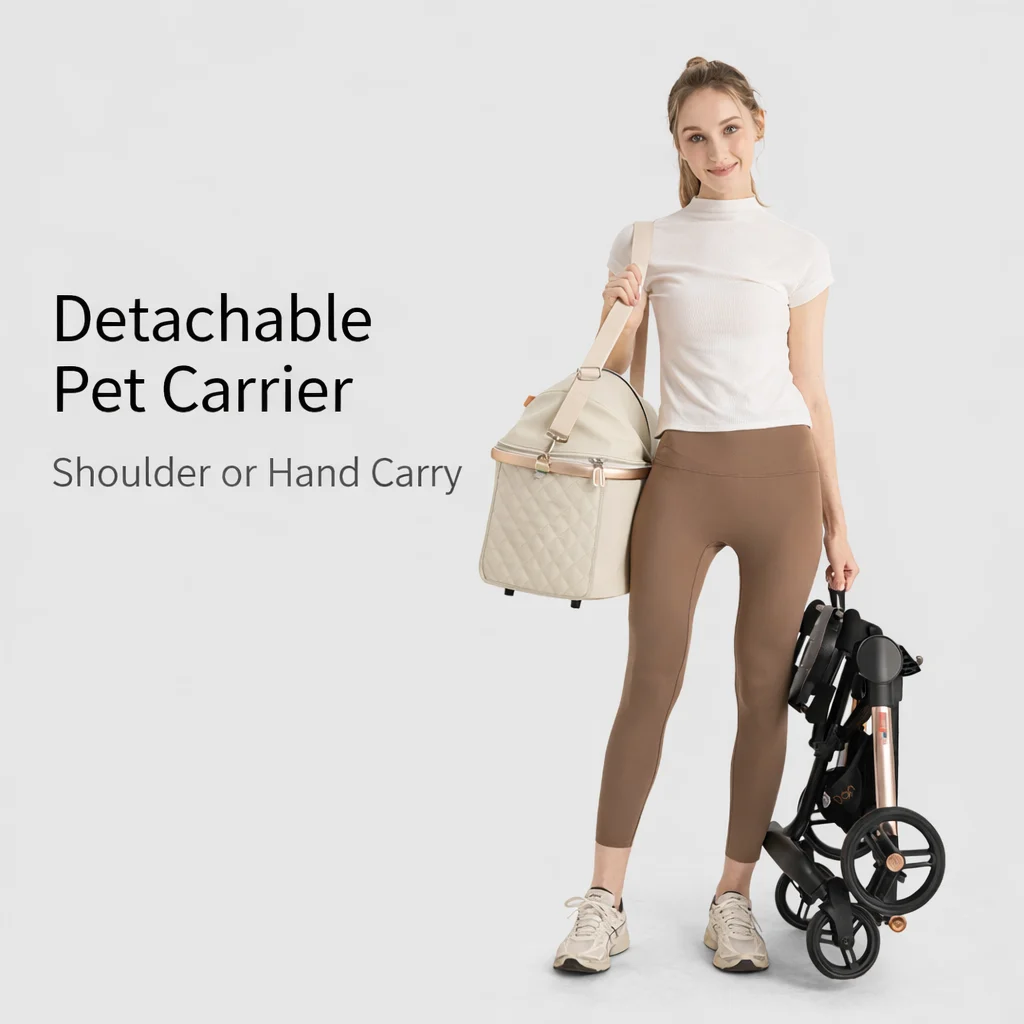 double cat stroller
