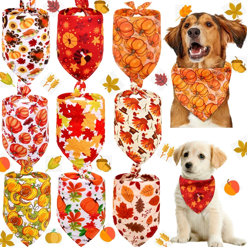 thanksgiving dog bandana