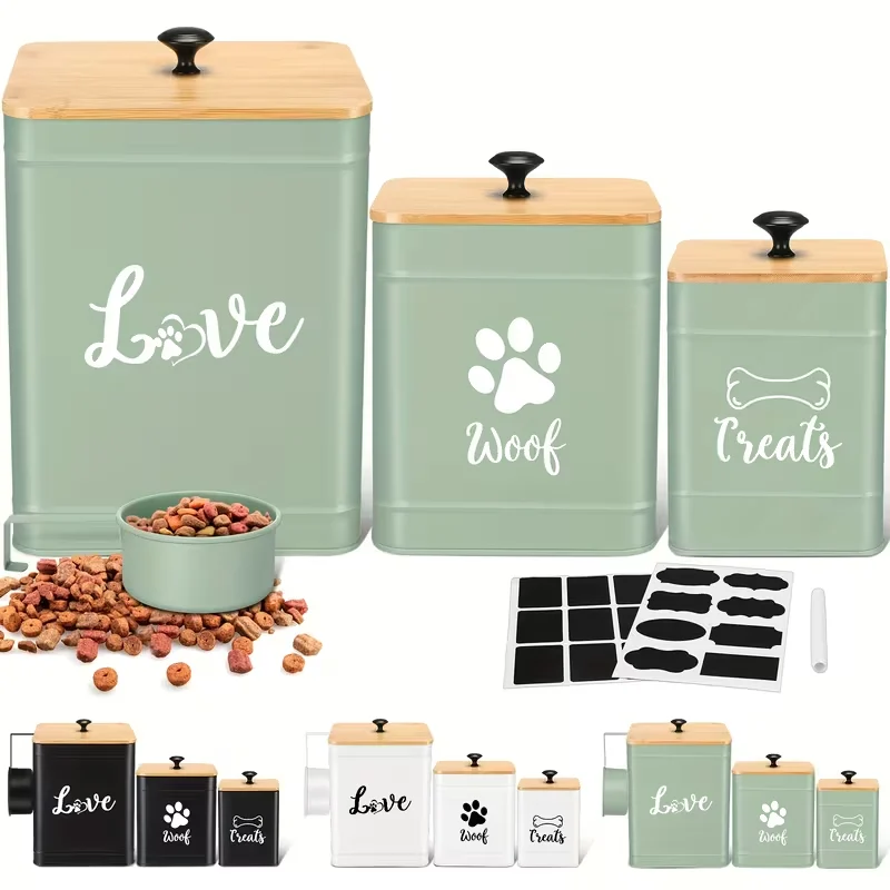 metal pet food storage containers