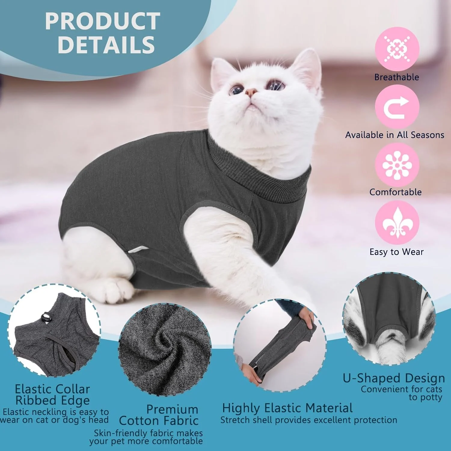 Recovery Suit For Cats - Image 4