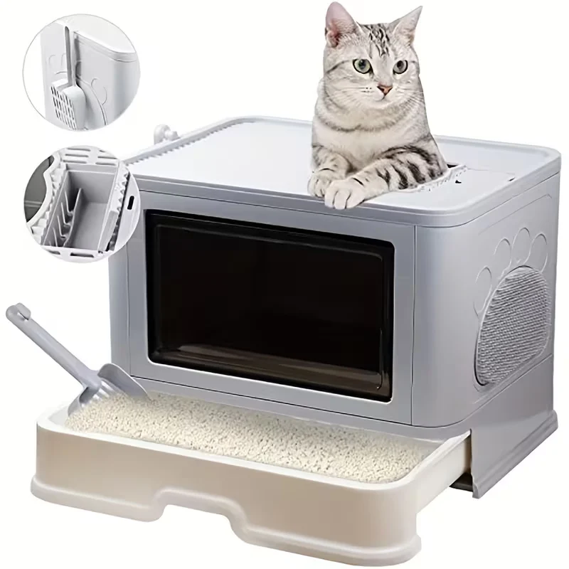 Cat Litter Box With Lid