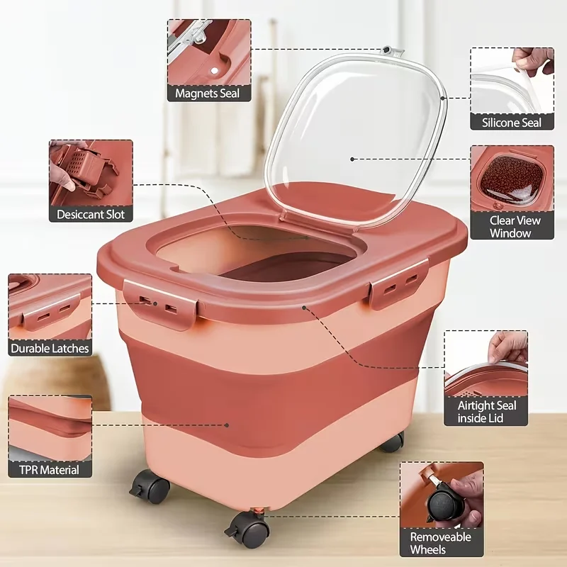 dry pet food storage containers