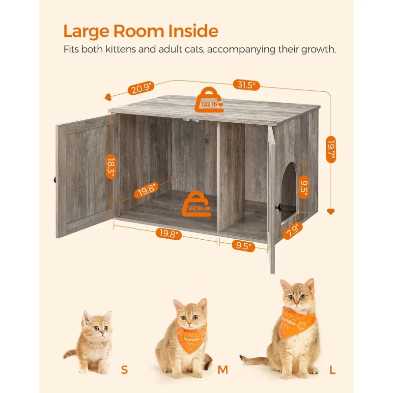 furniture cat litter box cabinet