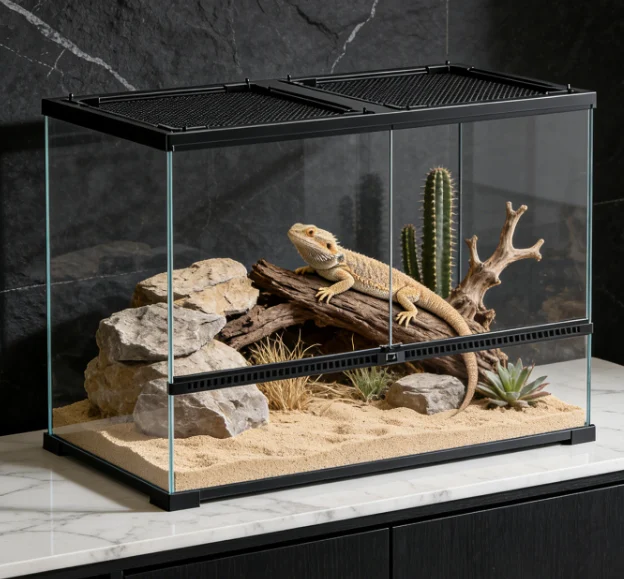 glass tank reptiles