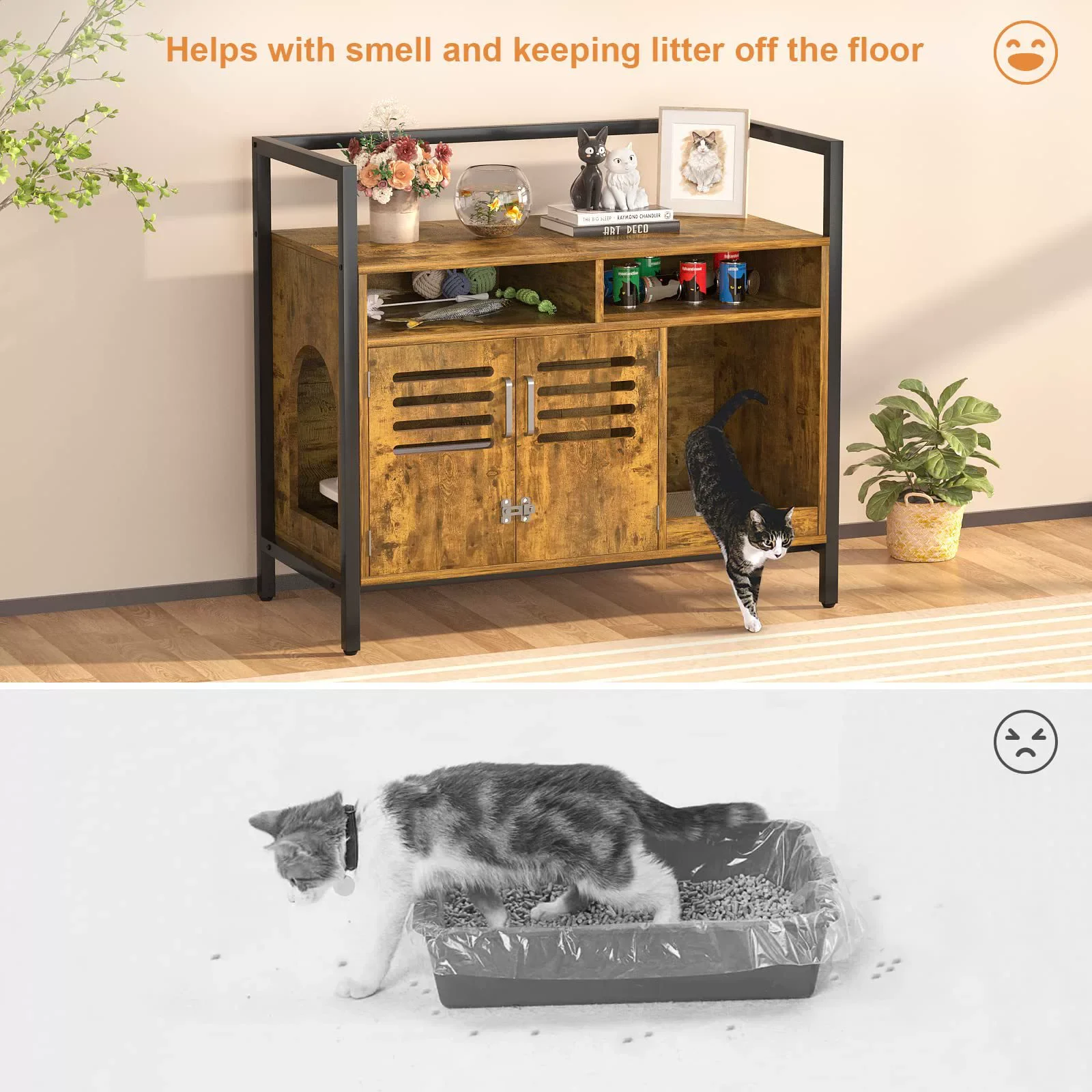 large litter box enclosure