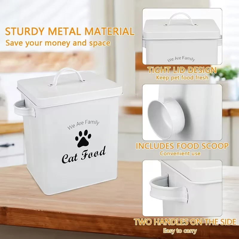 metal pet food storage containers