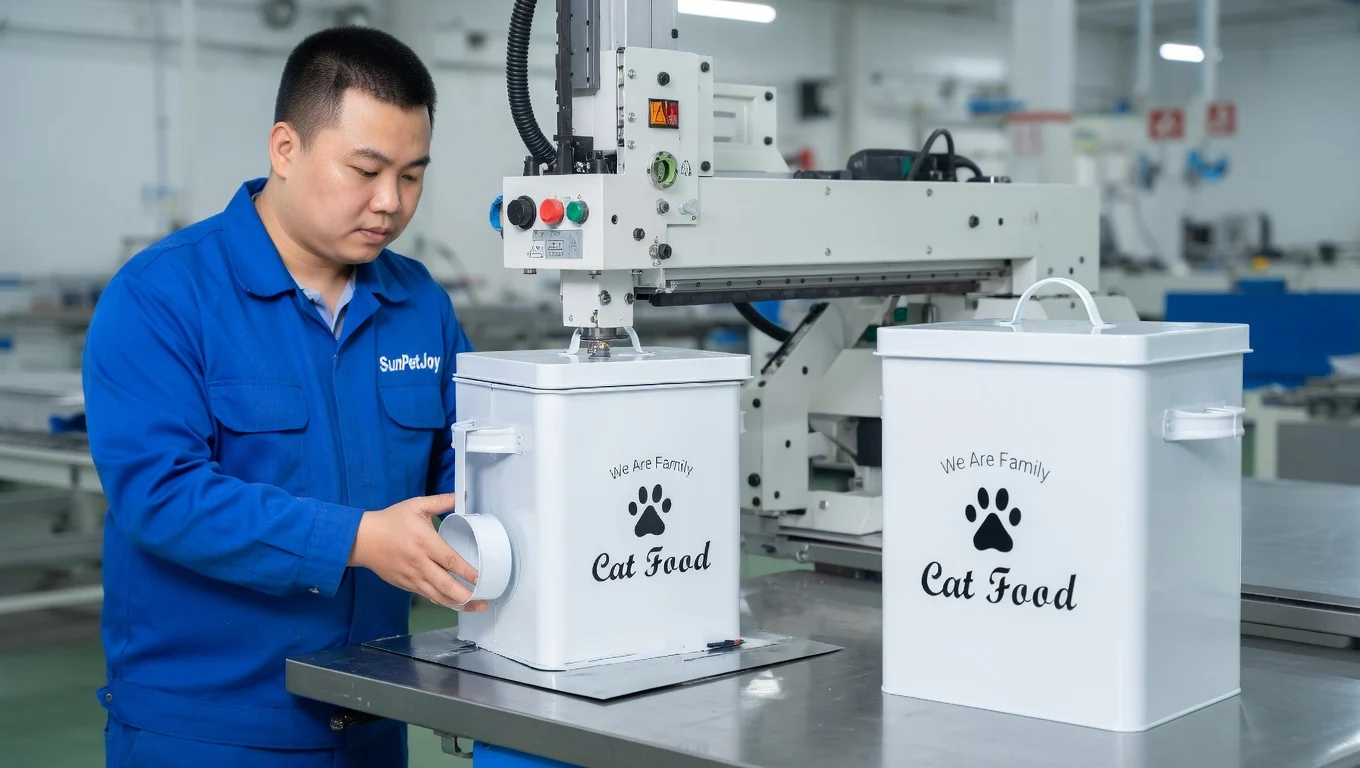 metal pet food storage containers