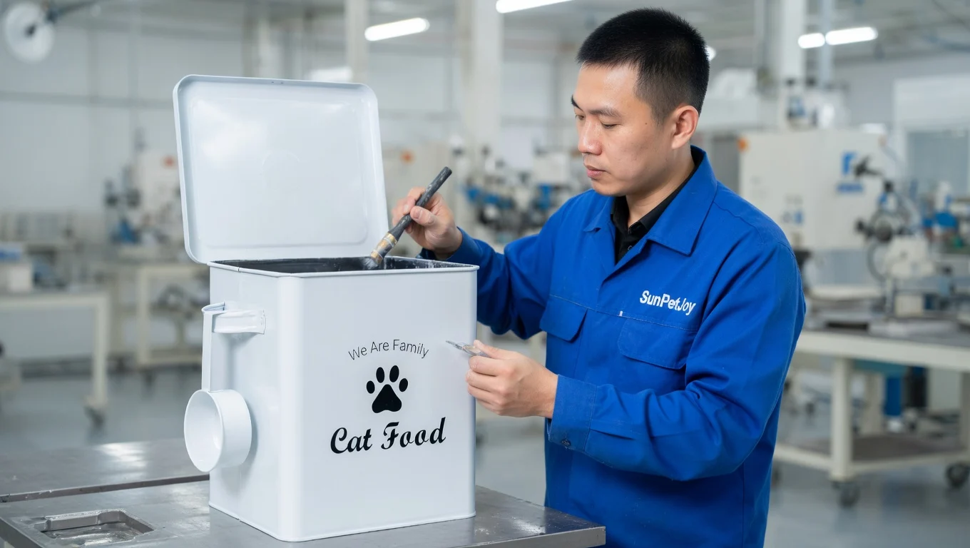 metal pet food storage containers