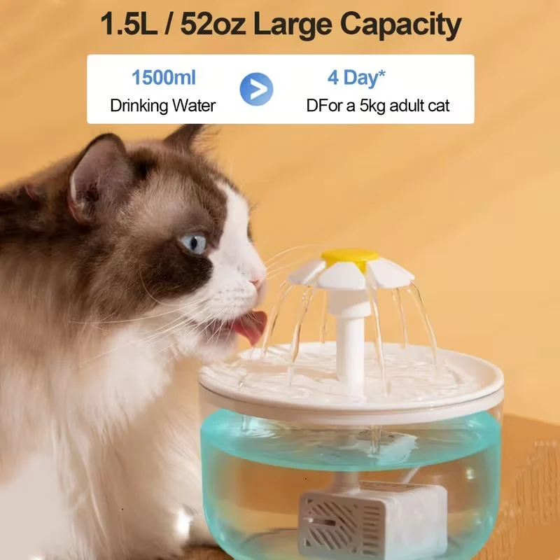 pumpless cat water fountain