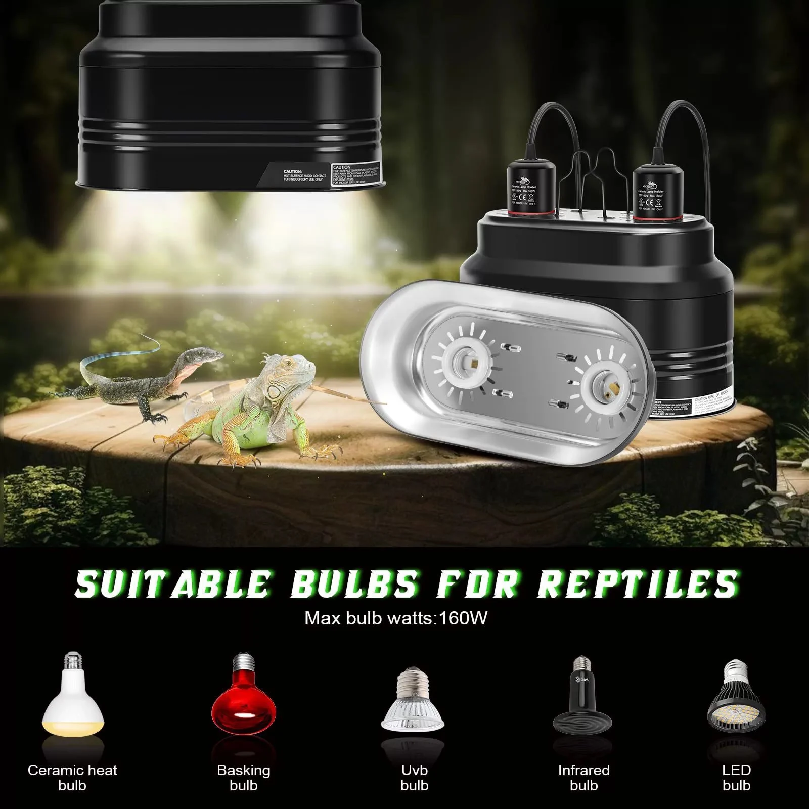 reptile light dome