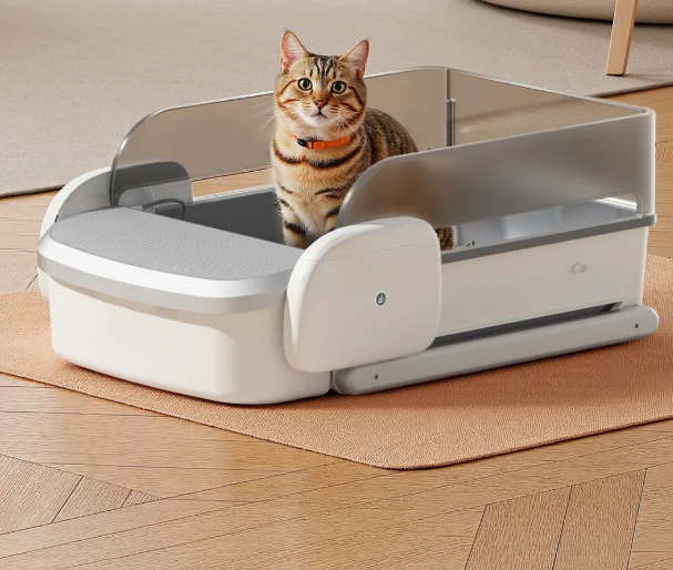 robot cat litter tray
