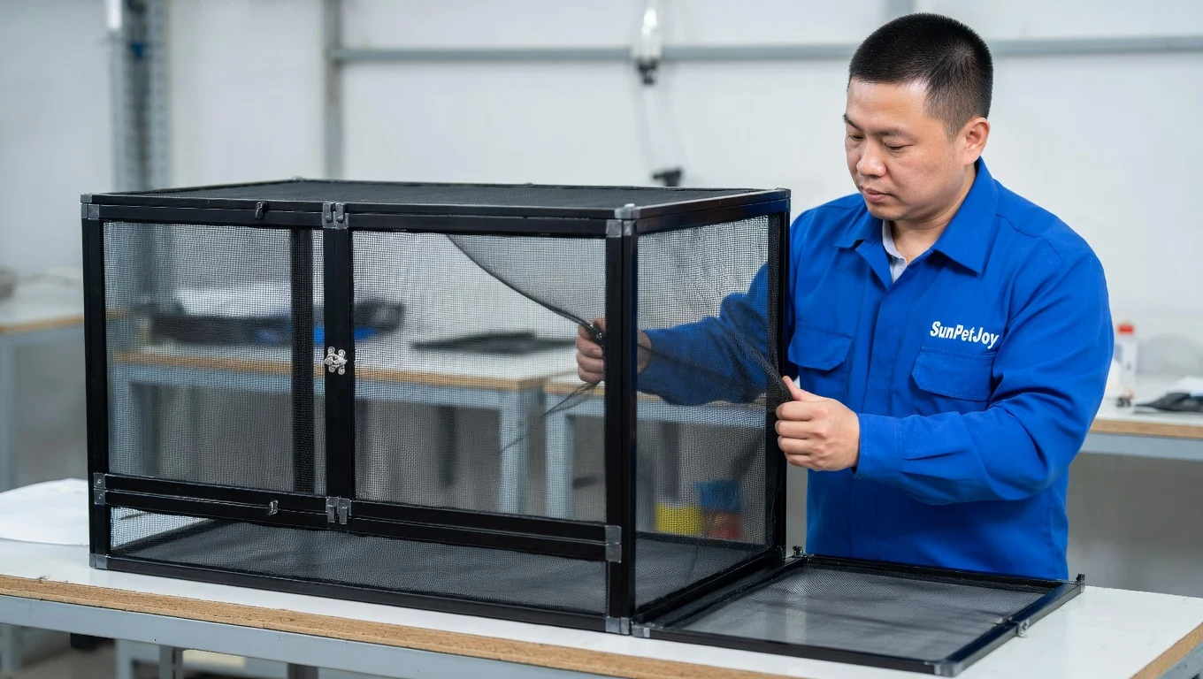 screen reptile cage