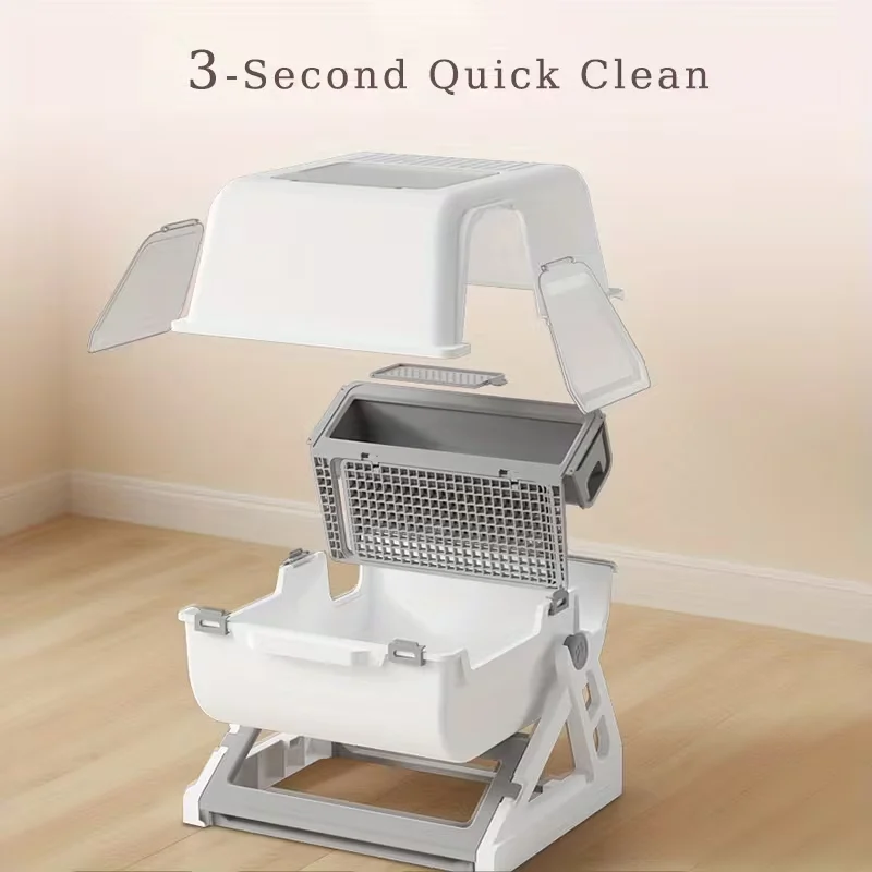 semi automatic cat litter box