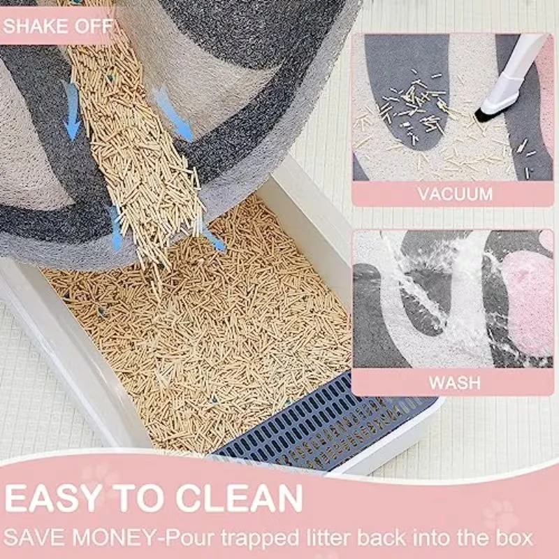 washable cat litter mat