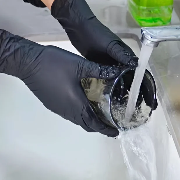Black Nitrile Gloves