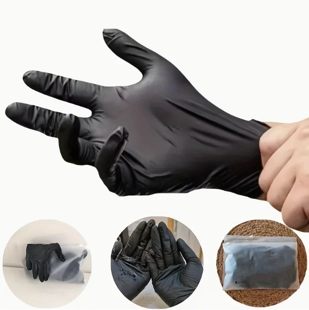Black Nitrile Gloves