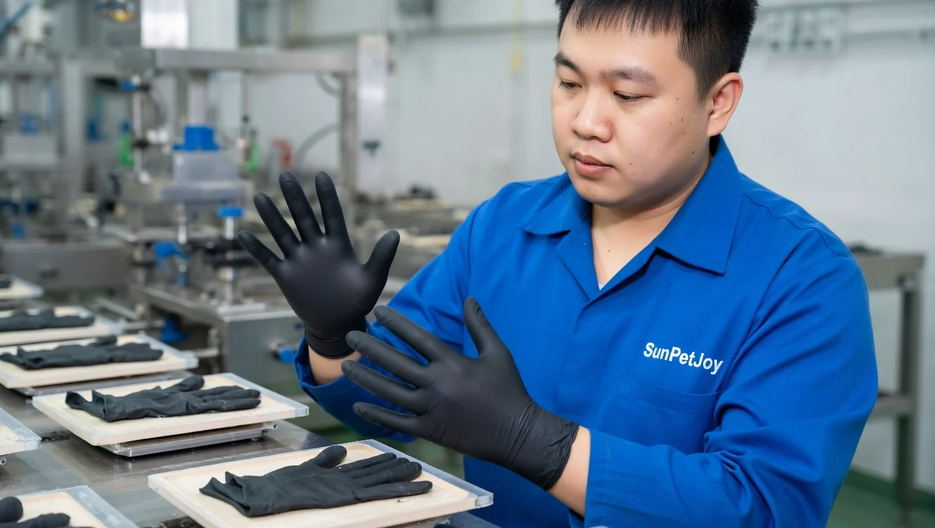 Black Nitrile Gloves