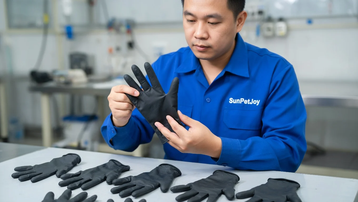 Black Nitrile Gloves