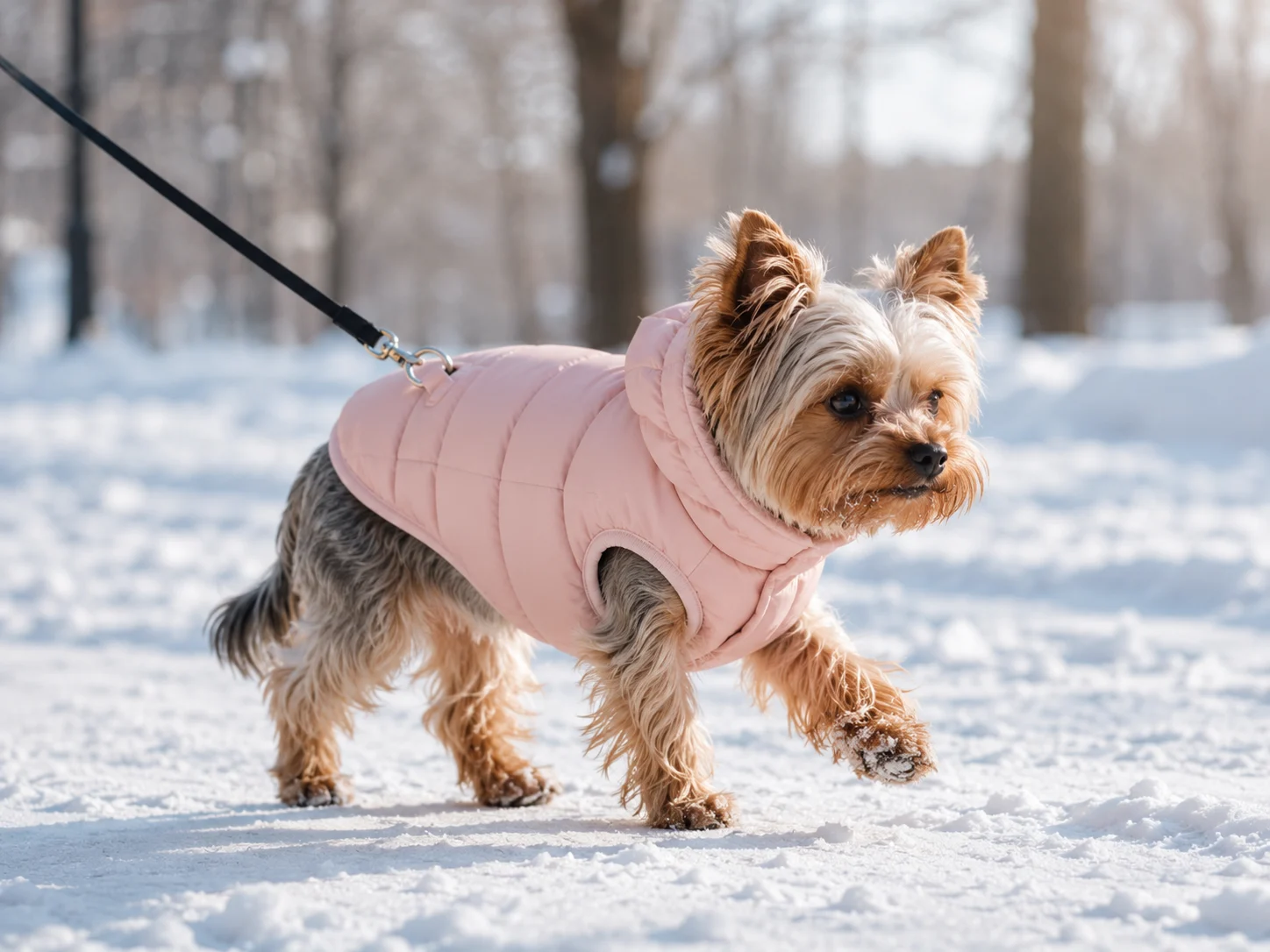 outdoor field test evidence for small dog puffer jacket in winter weather
