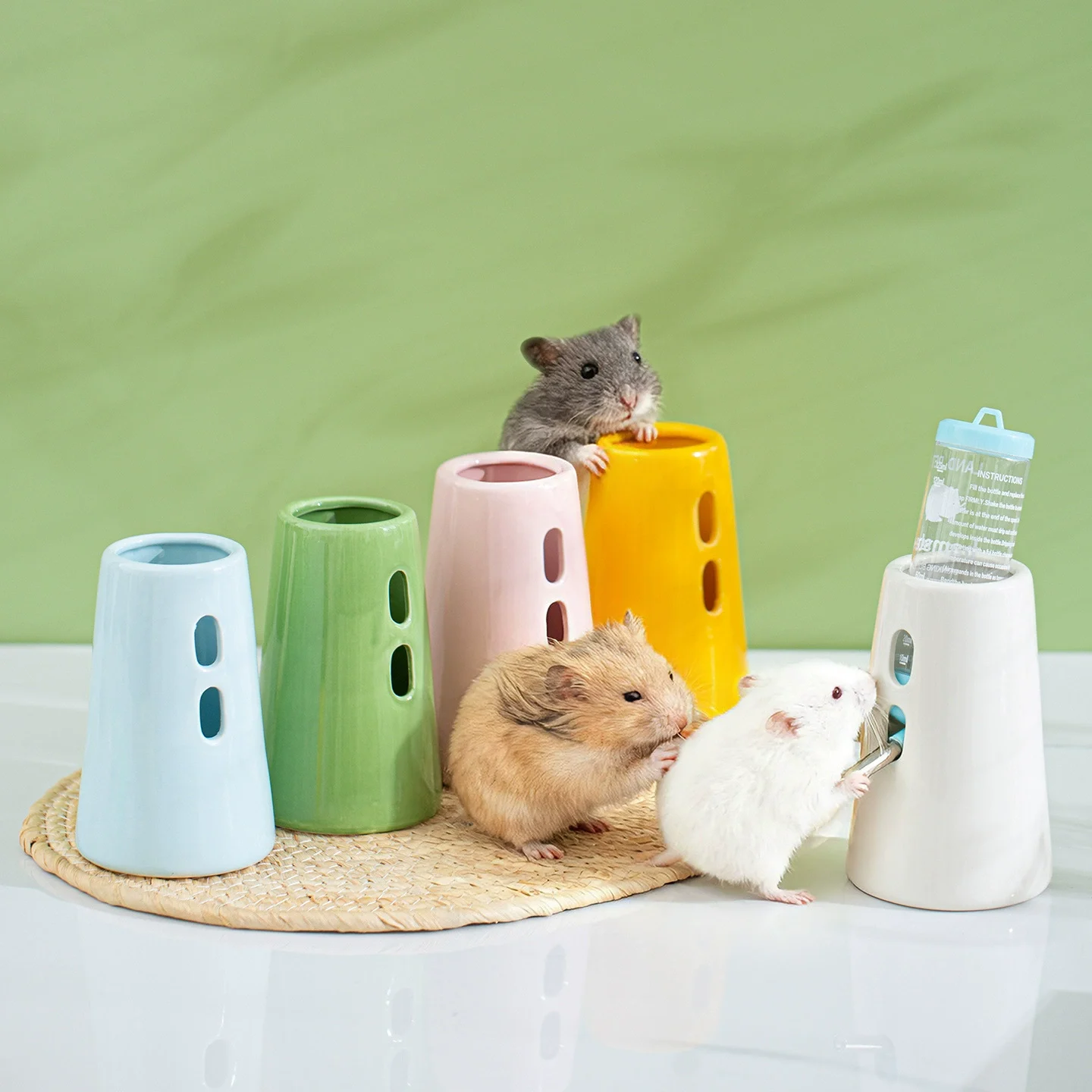 hamster water bottle holder