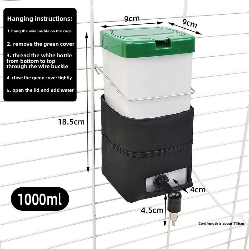 heated rabbit water bottle